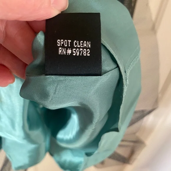 Adrianna Papell Boutique Elegant Teal and Gold Dress - Picture 14 of 14